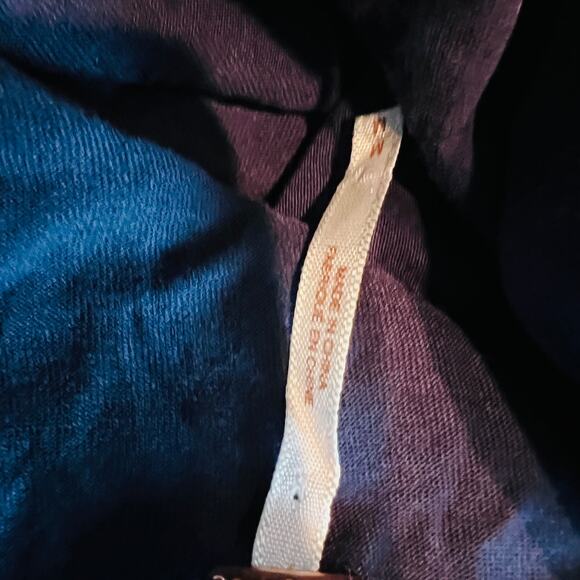 Free People Dress Embroider Floral Casual Flare Scoop Neck Blue Party Date - M - Picture 6 of 6